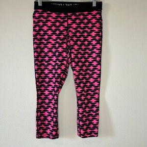 Nike crop tights, pink/black, medium